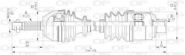 OPEN PARTS Veovõll DRS6017.00